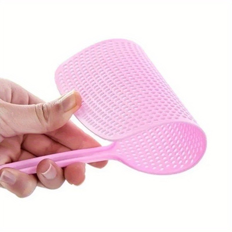 Plastikinis uodų muštukas, rankinis, ilga rankena, patvarus, be baterijos, naudojamas be elektros, skirtas namų virtuvės kenkėjų kontrolei.